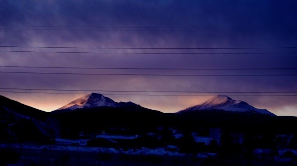 Sunrise in Dillon, Colorado