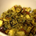 Tofu with Brown Rice and Green Lentils Tofu with Brown Rice and Green Lentils